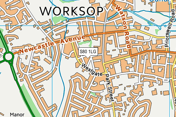 S80 1LG map - OS VectorMap District (Ordnance Survey) S80 1LG map - OS VectorMap District (Ordnance Survey)