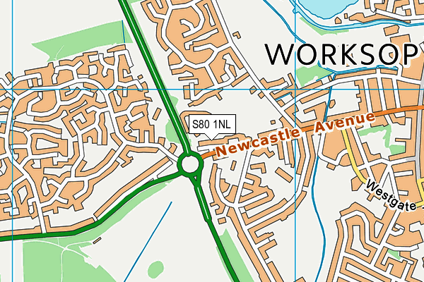 S80 1NL map - OS VectorMap District (Ordnance Survey) S80 1NL map - OS VectorMap District (Ordnance Survey)