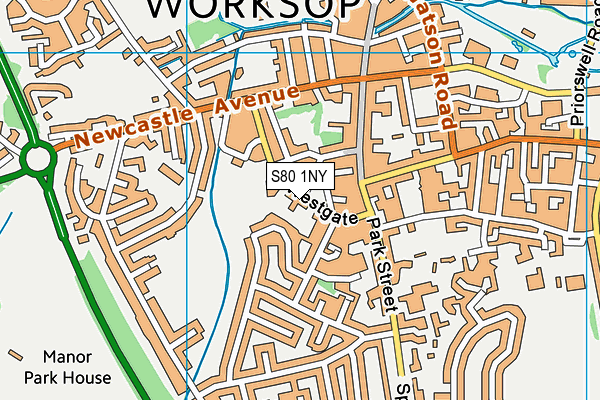 S80 1NY map - OS VectorMap District (Ordnance Survey) S80 1NY map - OS VectorMap District (Ordnance Survey)
