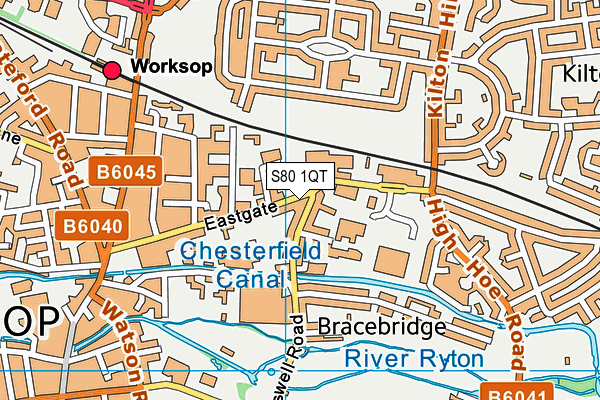 S80 1QT map - OS VectorMap District (Ordnance Survey) S80 1QT map - OS VectorMap District (Ordnance Survey)