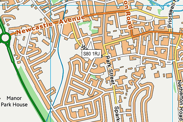 S80 1RJ map - OS VectorMap District (Ordnance Survey) S80 1RJ map - OS VectorMap District (Ordnance Survey)