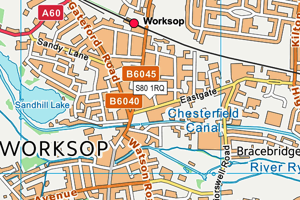 S80 1RQ map - OS VectorMap District (Ordnance Survey) S80 1RQ map - OS VectorMap District (Ordnance Survey)