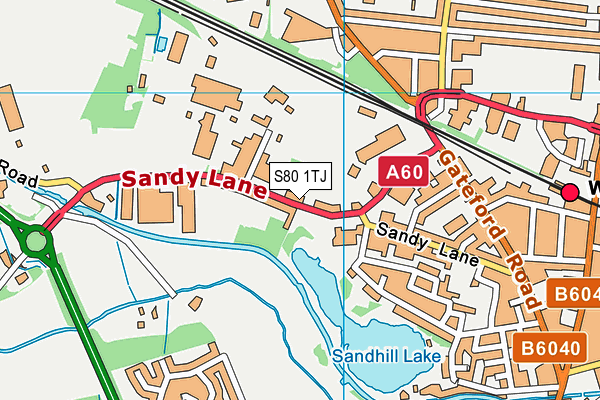 S80 1TJ map - OS VectorMap District (Ordnance Survey) S80 1TJ map - OS VectorMap District (Ordnance Survey)