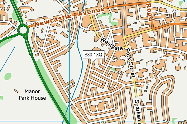 S80 1XQ map - OS VectorMap District (Ordnance Survey) S80 1XQ map - OS VectorMap District (Ordnance Survey)