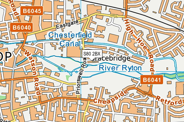 S80 2BX map - OS VectorMap District (Ordnance Survey) S80 2BX map - OS VectorMap District (Ordnance Survey)