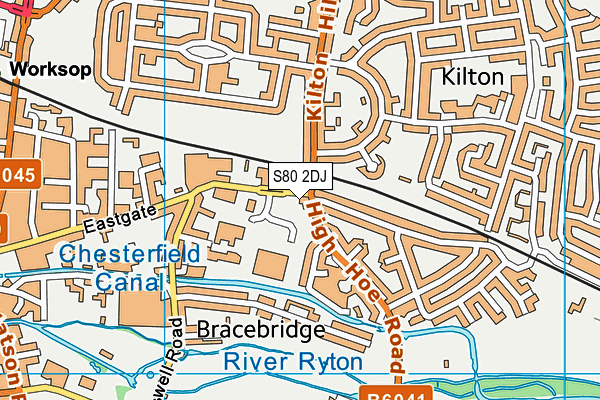 S80 2DJ map - OS VectorMap District (Ordnance Survey) S80 2DJ map - OS VectorMap District (Ordnance Survey)