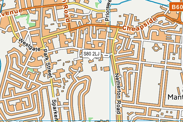 S80 2LJ map - OS VectorMap District (Ordnance Survey) S80 2LJ map - OS VectorMap District (Ordnance Survey)