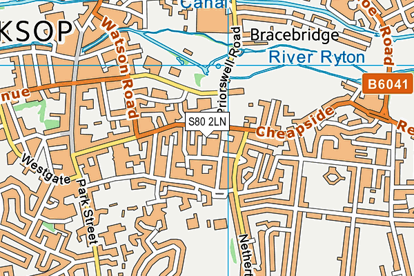 S80 2LN map - OS VectorMap District (Ordnance Survey) S80 2LN map - OS VectorMap District (Ordnance Survey)