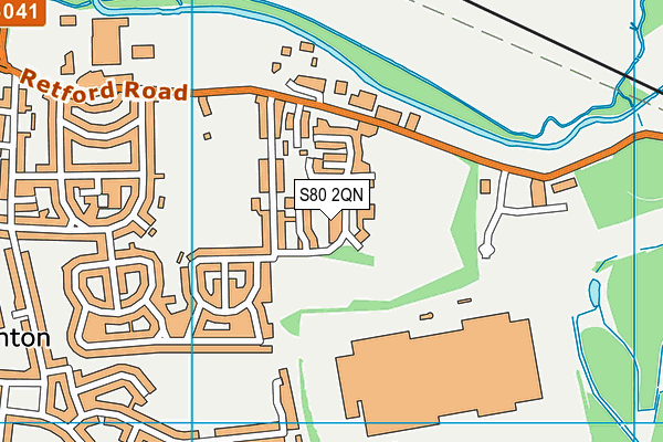 S80 2QN map - OS VectorMap District (Ordnance Survey) S80 2QN map - OS VectorMap District (Ordnance Survey)