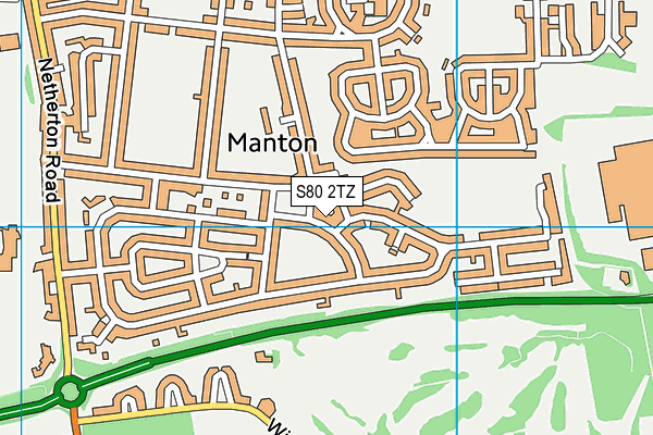 S80 2TZ map - OS VectorMap District (Ordnance Survey) S80 2TZ map - OS VectorMap District (Ordnance Survey)