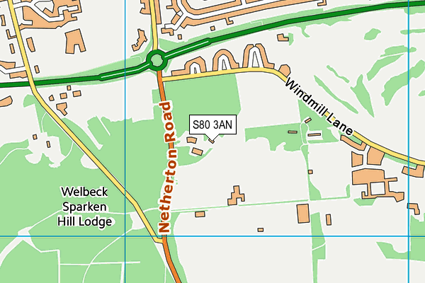 S80 3AN map - OS VectorMap District (Ordnance Survey) S80 3AN map - OS VectorMap District (Ordnance Survey)