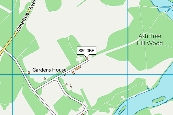 S80 3BE map - OS VectorMap District (Ordnance Survey) S80 3BE map - OS VectorMap District (Ordnance Survey)