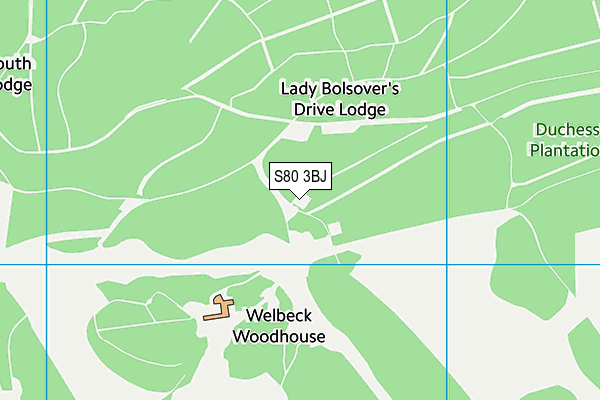 S80 3BJ map - OS VectorMap District (Ordnance Survey) S80 3BJ map - OS VectorMap District (Ordnance Survey)