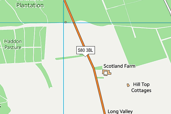S80 3BL map - OS VectorMap District (Ordnance Survey) S80 3BL map - OS VectorMap District (Ordnance Survey)