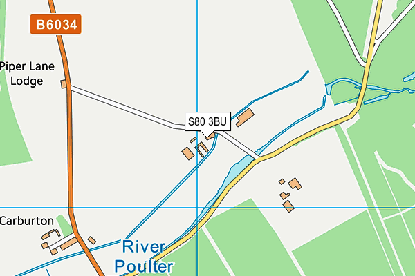 S80 3BU map - OS VectorMap District (Ordnance Survey) S80 3BU map - OS VectorMap District (Ordnance Survey)