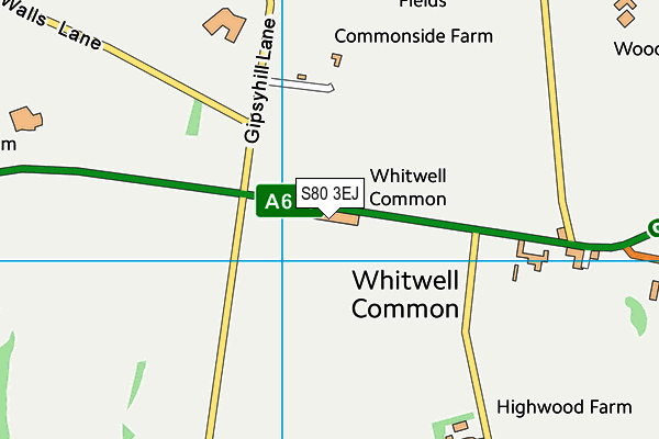 S80 3EJ map - OS VectorMap District (Ordnance Survey) S80 3EJ map - OS VectorMap District (Ordnance Survey)