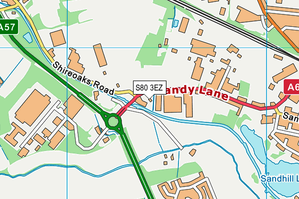 S80 3EZ map - OS VectorMap District (Ordnance Survey) S80 3EZ map - OS VectorMap District (Ordnance Survey)
