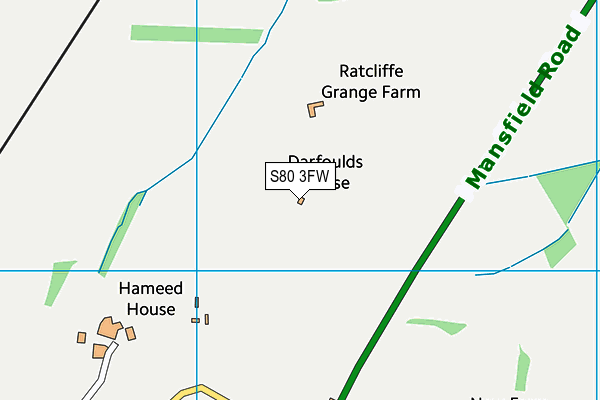 S80 3FW map - OS VectorMap District (Ordnance Survey) S80 3FW map - OS VectorMap District (Ordnance Survey)