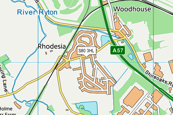 S80 3HL map - OS VectorMap District (Ordnance Survey) S80 3HL map - OS VectorMap District (Ordnance Survey)
