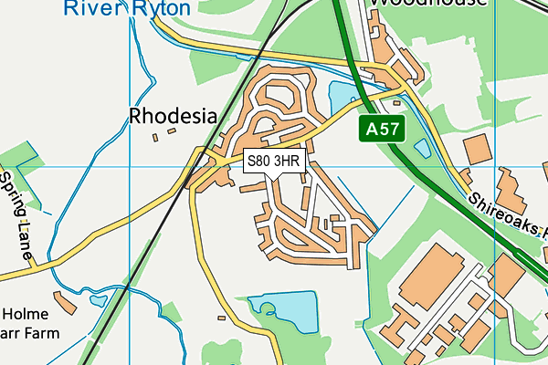 S80 3HR map - OS VectorMap District (Ordnance Survey) S80 3HR map - OS VectorMap District (Ordnance Survey)