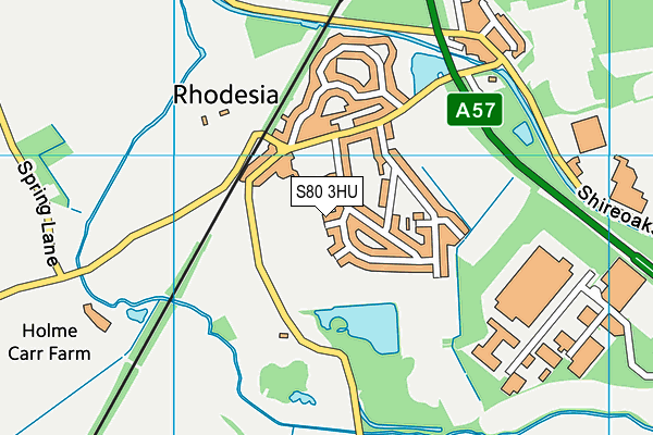S80 3HU map - OS VectorMap District (Ordnance Survey) S80 3HU map - OS VectorMap District (Ordnance Survey)
