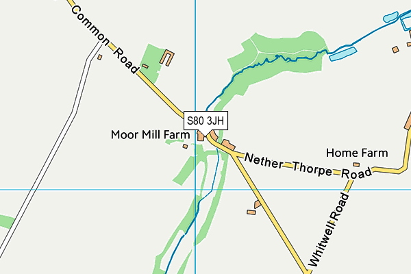 S80 3JH map - OS VectorMap District (Ordnance Survey) S80 3JH map - OS VectorMap District (Ordnance Survey)