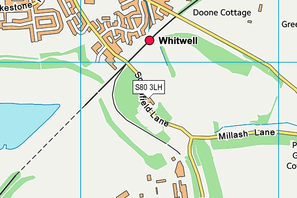 S80 3LH map - OS VectorMap District (Ordnance Survey) S80 3LH map - OS VectorMap District (Ordnance Survey)