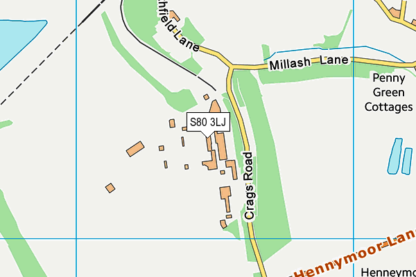 S80 3LJ map - OS VectorMap District (Ordnance Survey) S80 3LJ map - OS VectorMap District (Ordnance Survey)