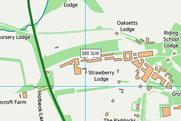 S80 3LW map - OS VectorMap District (Ordnance Survey) S80 3LW map - OS VectorMap District (Ordnance Survey)