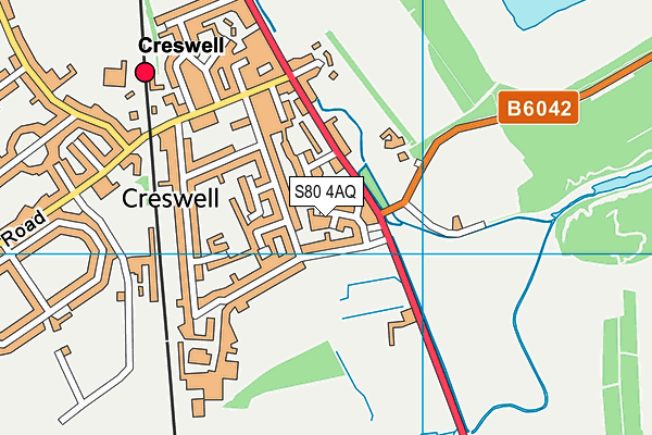 S80 4AQ map - OS VectorMap District (Ordnance Survey) S80 4AQ map - OS VectorMap District (Ordnance Survey)