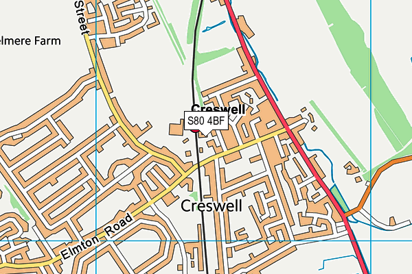 S80 4BF map - OS VectorMap District (Ordnance Survey) S80 4BF map - OS VectorMap District (Ordnance Survey)