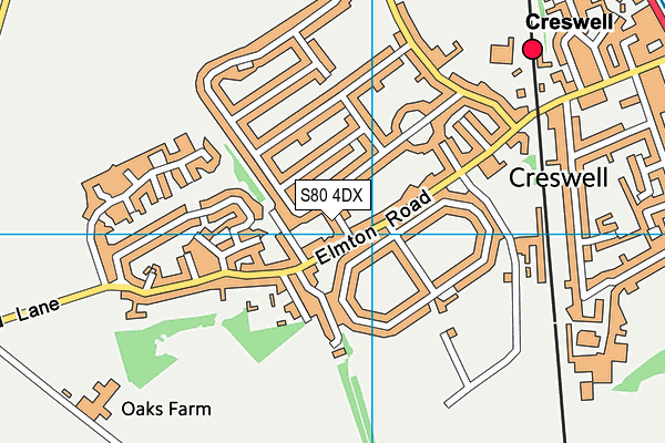 S80 4DX map - OS VectorMap District (Ordnance Survey) S80 4DX map - OS VectorMap District (Ordnance Survey)