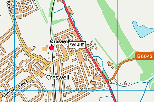 S80 4HE map - OS VectorMap District (Ordnance Survey) S80 4HE map - OS VectorMap District (Ordnance Survey)