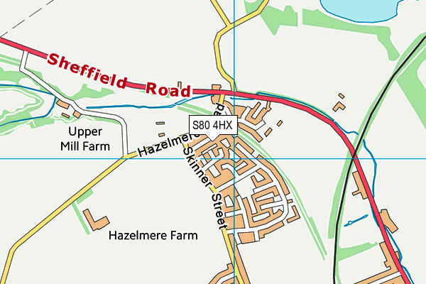 S80 4HX map - OS VectorMap District (Ordnance Survey) S80 4HX map - OS VectorMap District (Ordnance Survey)