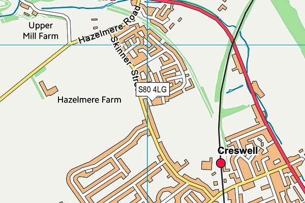 S80 4LG map - OS VectorMap District (Ordnance Survey) S80 4LG map - OS VectorMap District (Ordnance Survey)