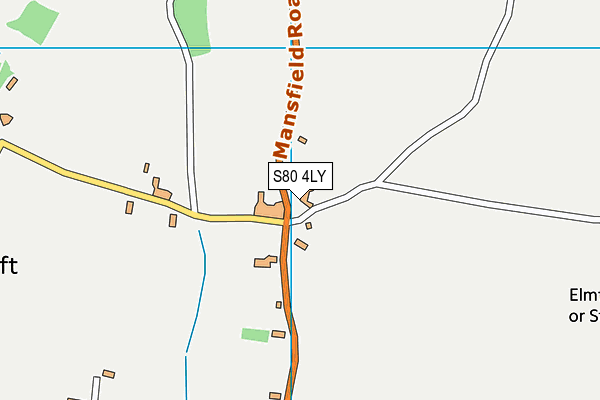 S80 4LY map - OS VectorMap District (Ordnance Survey) S80 4LY map - OS VectorMap District (Ordnance Survey)