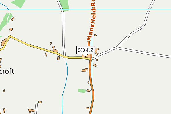 S80 4LZ map - OS VectorMap District (Ordnance Survey) S80 4LZ map - OS VectorMap District (Ordnance Survey)