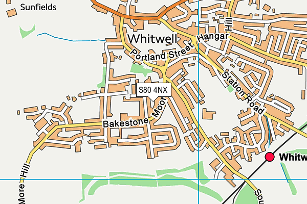 S80 4NX map - OS VectorMap District (Ordnance Survey)