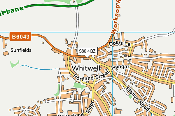 S80 4QZ map - OS VectorMap District (Ordnance Survey) S80 4QZ map - OS VectorMap District (Ordnance Survey)