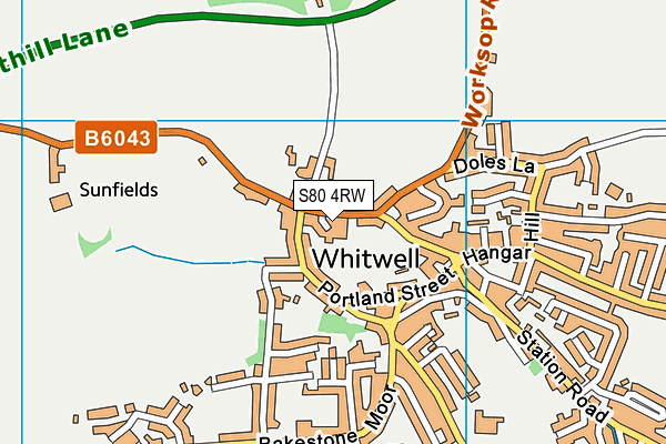 S80 4RW map - OS VectorMap District (Ordnance Survey) S80 4RW map - OS VectorMap District (Ordnance Survey)