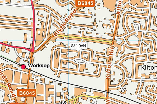 S81 0AH map - OS VectorMap District (Ordnance Survey) S81 0AH map - OS VectorMap District (Ordnance Survey)