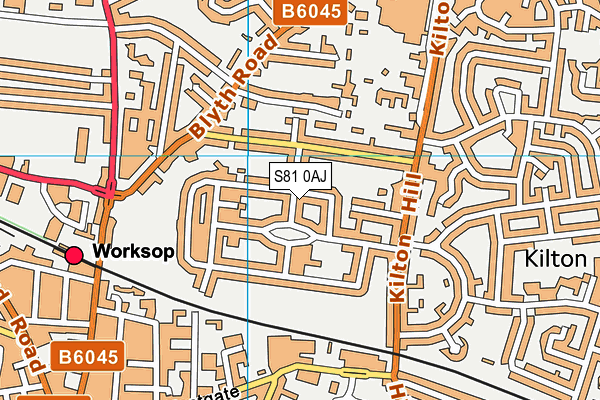 S81 0AJ map - OS VectorMap District (Ordnance Survey) S81 0AJ map - OS VectorMap District (Ordnance Survey)
