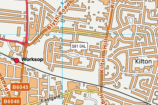 S81 0AL map - OS VectorMap District (Ordnance Survey) S81 0AL map - OS VectorMap District (Ordnance Survey)