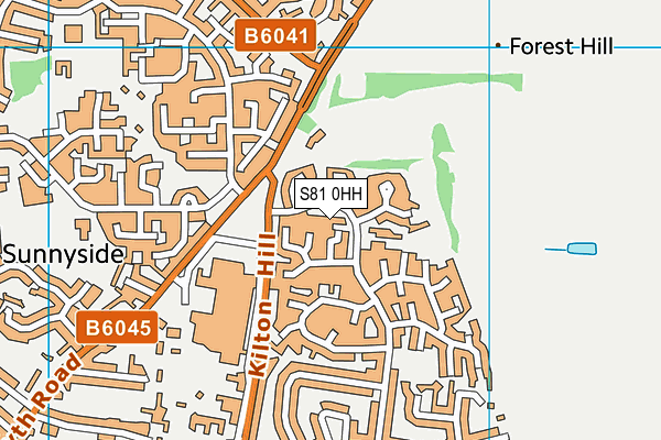 S81 0HH map - OS VectorMap District (Ordnance Survey) S81 0HH map - OS VectorMap District (Ordnance Survey)