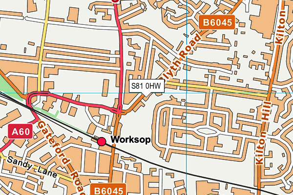 S81 0HW map - OS VectorMap District (Ordnance Survey) S81 0HW map - OS VectorMap District (Ordnance Survey)