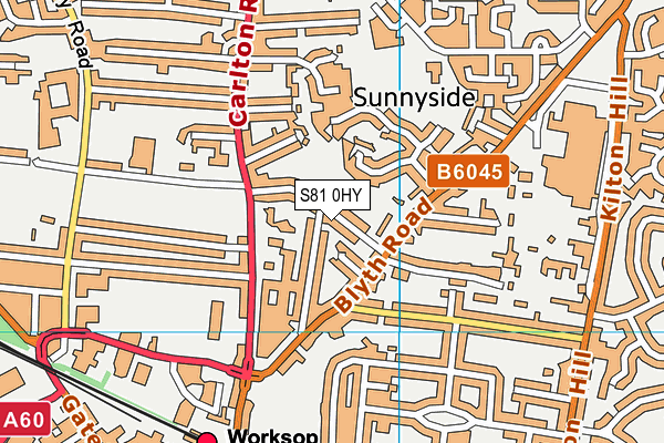 S81 0HY map - OS VectorMap District (Ordnance Survey) S81 0HY map - OS VectorMap District (Ordnance Survey)