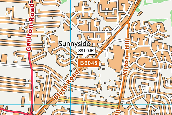 S81 0JR map - OS VectorMap District (Ordnance Survey) S81 0JR map - OS VectorMap District (Ordnance Survey)