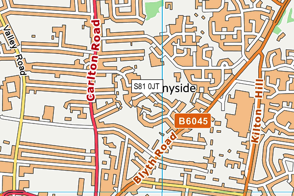 S81 0JT map - OS VectorMap District (Ordnance Survey) S81 0JT map - OS VectorMap District (Ordnance Survey)