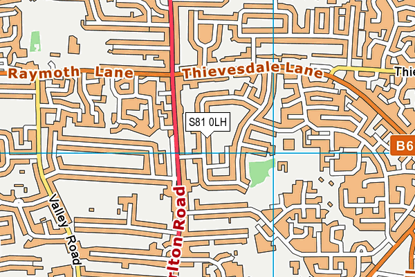 S81 0LH map - OS VectorMap District (Ordnance Survey) S81 0LH map - OS VectorMap District (Ordnance Survey)