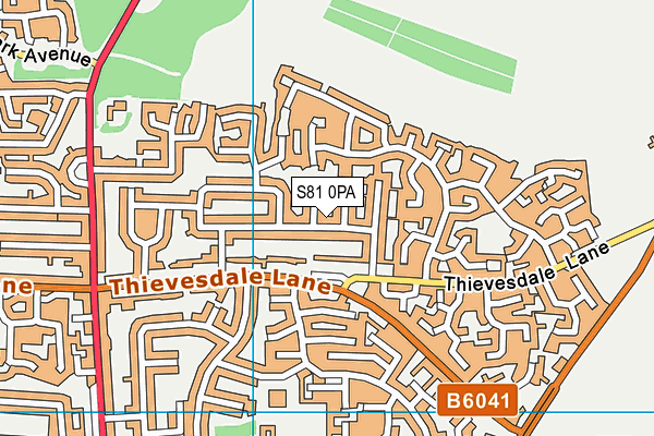 S81 0PA map - OS VectorMap District (Ordnance Survey) S81 0PA map - OS VectorMap District (Ordnance Survey)